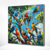 Diamond Painting - Parrot Family
