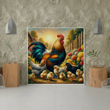 Diamond Painting - Haan, Kippen en Kuikens