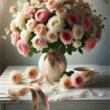 Diamond Painting - Rozen in een Vaas