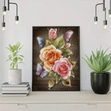 Diamond Painting - Rose with Butterflies