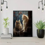 Diamond Painting - Two Cats