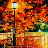 Diamond Painting - Radfahren in der Stadt