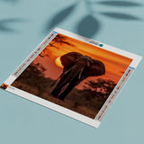 Diamond Painting - Elephant Sunset
