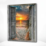 Diamond Painting - Zonsondergang Strand