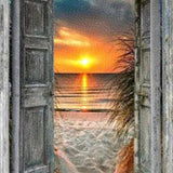 Diamond Painting - Zonsondergang Strand