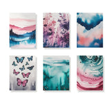 Dream landscapes in pastel - Mini Painting by numbers Set of 6