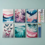 Dream landscapes in pastel - Mini Painting by numbers Set of 6