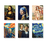 Geometric masterpieces - Mini Painting by numbers Set of 6