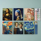 Geometric masterpieces - Mini Painting by numbers Set of 6