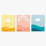 Heavenly Transitions - Mini Painting by numbers Set of 3