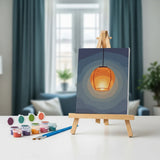 Lanterns at dusk - Mini Painting by numbers Set of 6