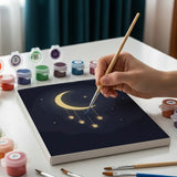 Lanterns at dusk - Mini Painting by numbers Set of 6