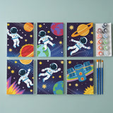 Little Astronauts - Mini Painting by numbers Set of 6