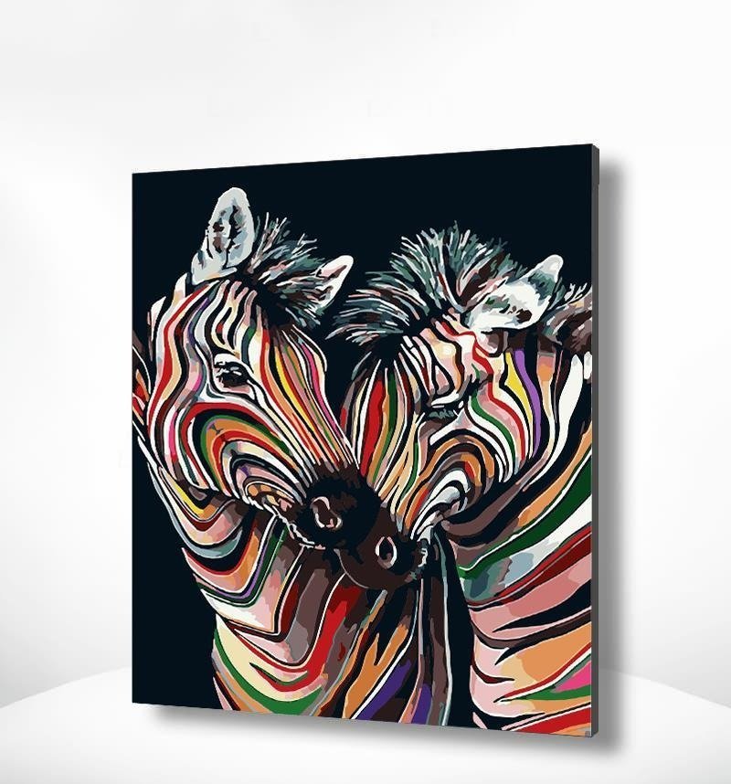 Malen-nach-Zahlen-Bunte-Zebras