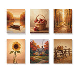 Mild Early Autumn - Mini Painting by numbers Set of 6
