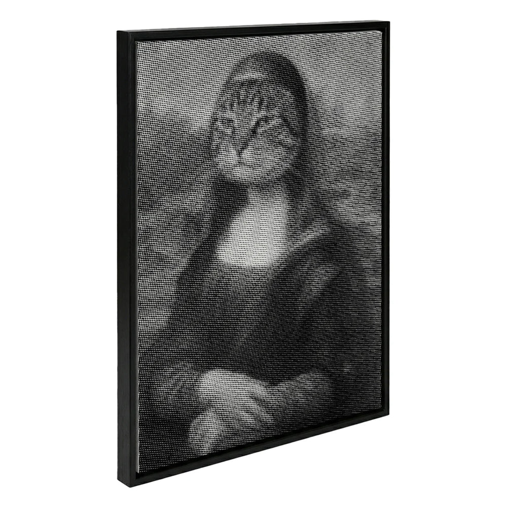 Mona Lisa Cat Dot Painting