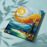 Pintar por números Árbol en Estilo Artístico