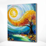 Pintar por números Árbol en Estilo Artístico