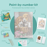 Painting by numbers 2 Puppies