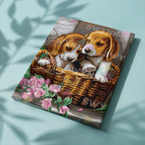 Painting by numbers 2 Puppies