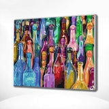 Painting by numbers Abstract Bottles