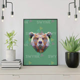 Painting by numbers Bear Polygon