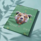 Painting by numbers Bear Polygon