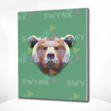 Painting by numbers Bear Polygon