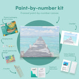 Painting by numbers Bridge at the sea