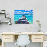 Painting by numbers Bridge at the sea