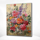 Paint by Numbers Farverig Blomsterbuket