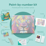 Malen nach Zahlen Bunter Löwe