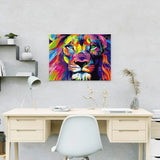 Malen nach Zahlen Bunter Löwe