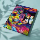 Malen nach Zahlen Bunter Löwe