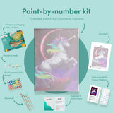 Painting by numbers Colourful Unicorn