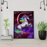 Painting by numbers Colourful Unicorn