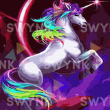 Painting by numbers Colourful Unicorn