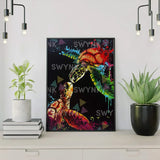 Painting by numbers Colourful Turtles