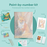 Painting by numbers Fox in Anger