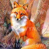 Painting by numbers Fox in Anger