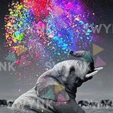 Painting by numbers Elephant