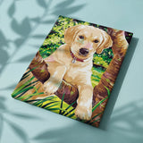 Painting by numbers Labrador puppy
