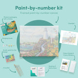 Painting by numbers Lighthouse with birds