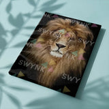 Painting by numbers Lion