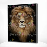 Painting by numbers Lion