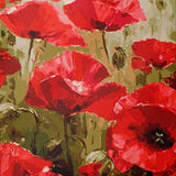 Schilderen op nummer Rode bloemen