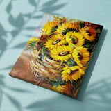 Painting by numbers Sunflowers in a Basket