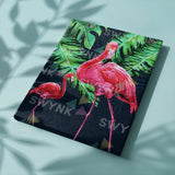 Painting by numbers Two Flamingos