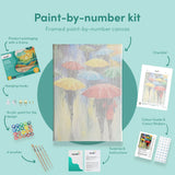 Pintar por números Paraguas Abstracto