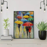 Pintar por números Paraguas Abstracto